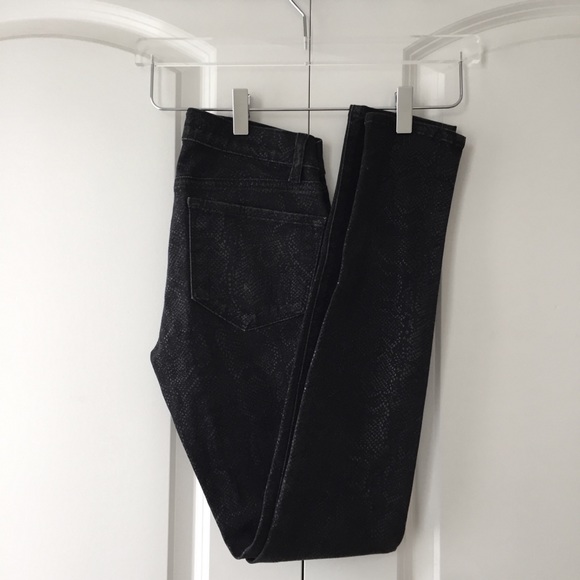 J Brand Denim - J Brand Black Matte Boa Skinny Jeans